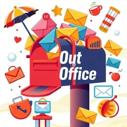 Out of Office Email Message Template icon