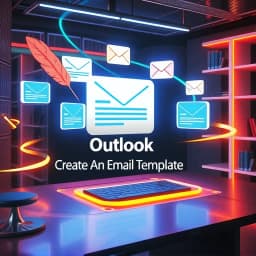 Outlook Create an Email Template icon