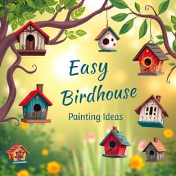 Painted Easy Birdhouse Painting Ideas icon