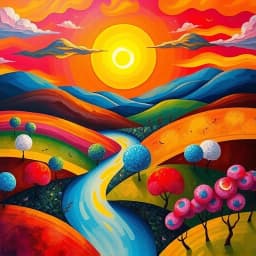 Painting Ideas Landscape Easy icon