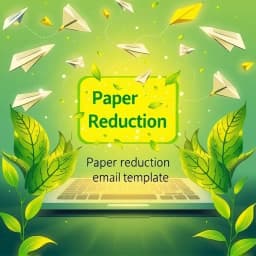 Paper Reduction Email Template icon