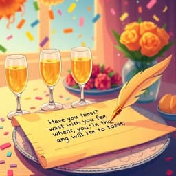 Personalized Toast Speech Lines Generator for Special Occasions icon