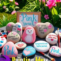 Pink Rock Painting Ideas icon