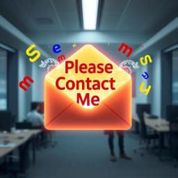 Please Contact Me Email Template icon