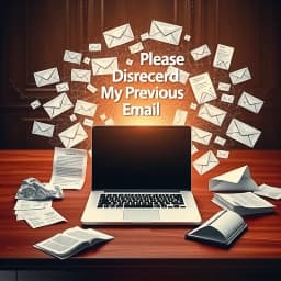 Please Disregard My Previous Email Template icon