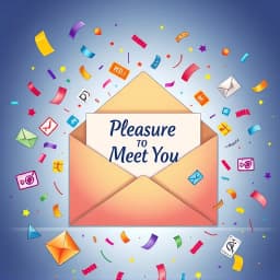 Pleasure to Meet You Email Template icon