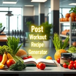 Post Workout Recipe Generator icon