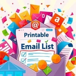 Printable Email List Template icon