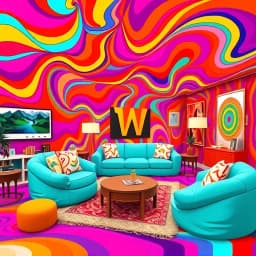 Psychedelic 70s Interior Design icon