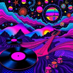 Psychedelic Style Album Cover Generator icon