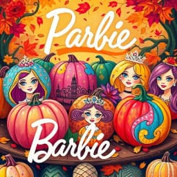 Pumpkin Painting Ideas Barbie icon