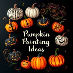 Pumpkin Painting Ideas Black icon