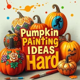 Pumpkin Painting Ideas Hard icon