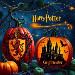 Pumpkin Painting Ideas Harry Potter icon