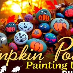 Pumpkin Rock Painting Ideas icon