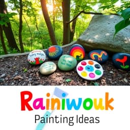 Rainbow Rock Painting Ideas icon