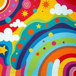 Rainbow Wall Painting Ideas icon