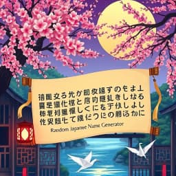 Random Japanese Name Generator icon