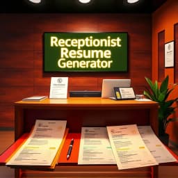 Receptionist Resume Generator icon