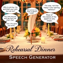 Rehearsal Dinner Speech Generator icon