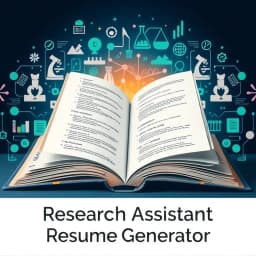 Research Assistant Resume Generator icon