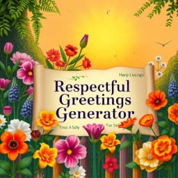 Respectful Greetings Generator icon