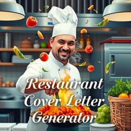 Restaurant Manager Cover Letter Generator icon