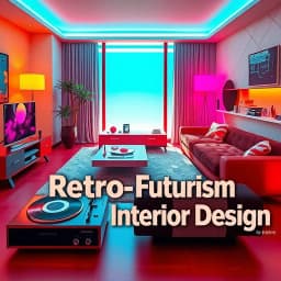 Retro Futurism Interior Design icon