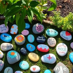 Rock Painting Ideas Aesthetic icon