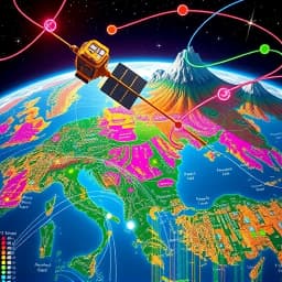 Satellite Map Illustration Generator icon