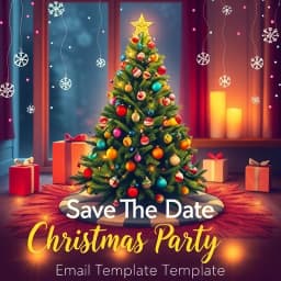 Save the Date Christmas Party Email Template icon