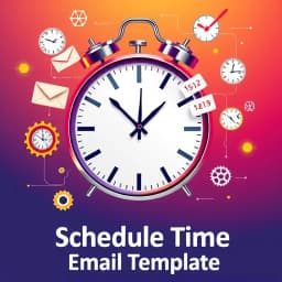 Schedule Time Email Template icon