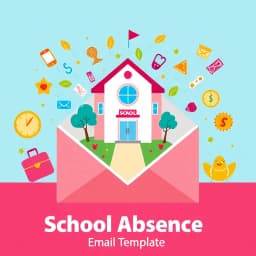 School Absence Email Template icon