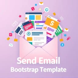 Send Email Bootstrap Template icon
