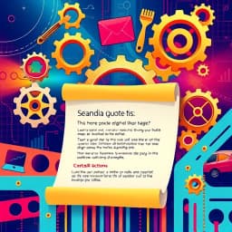 Sending A Quote Email Template icon