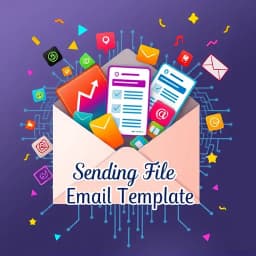 Sending File Email Template icon