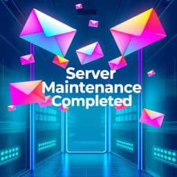 Server Maintenance Completed Email Template icon