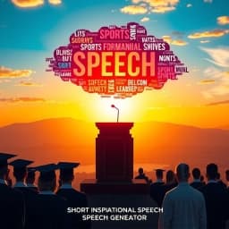 Short Inspirational Speech Generator icon