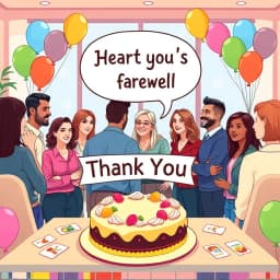 Short Thank You Speech Generator for Farewell to Colleagues icon