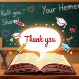 Short Thank You Speech Generator for Farewell to Teachers icon