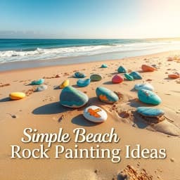 Simple Beach Rock Painting Ideas icon