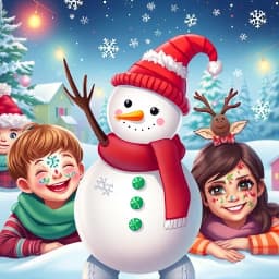 Simple Easy Christmas Face Painting Ideas icon