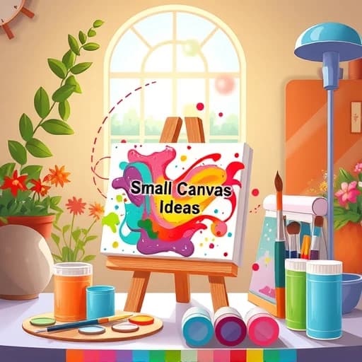 Small Canvas Painting Ideas For Beginners featured image