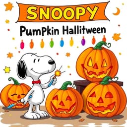 Snoopy Pumpkin Painting Ideas icon