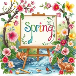 Spring Watercolor Painting Ideas icon
