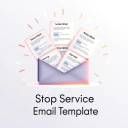 Stop Service Email Template icon