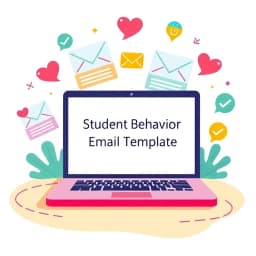 Student Behavior Email Template icon