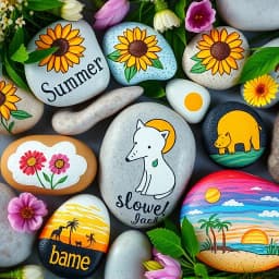 Summer Rock Painting Ideas icon
