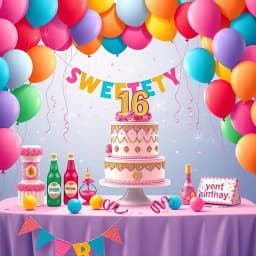 Sweet 16 Party Ideas On A Budget icon