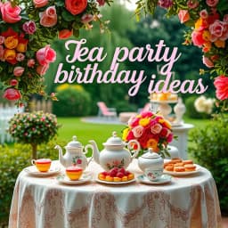 Tea Party Birthday Ideas For Adults icon